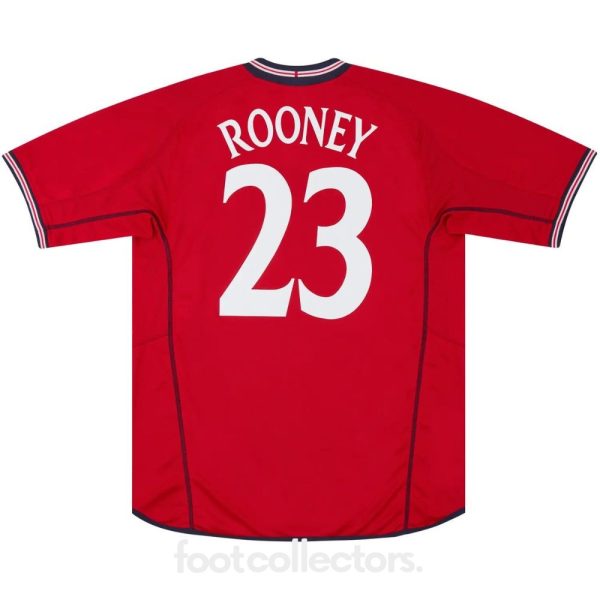 Maillot Retro Vintage Angleterre Away 2002 2004 Rooney