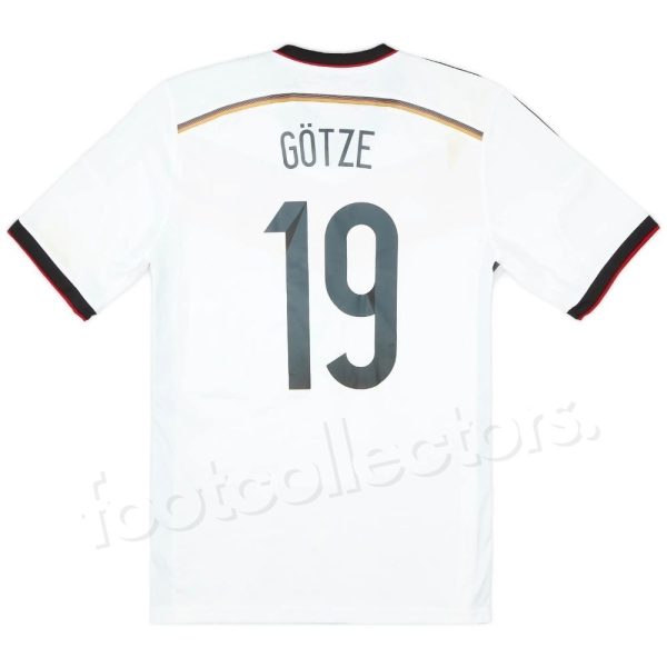 Maillot Retro Vintage Allemagne Domicile 2014 2015 Gotze
