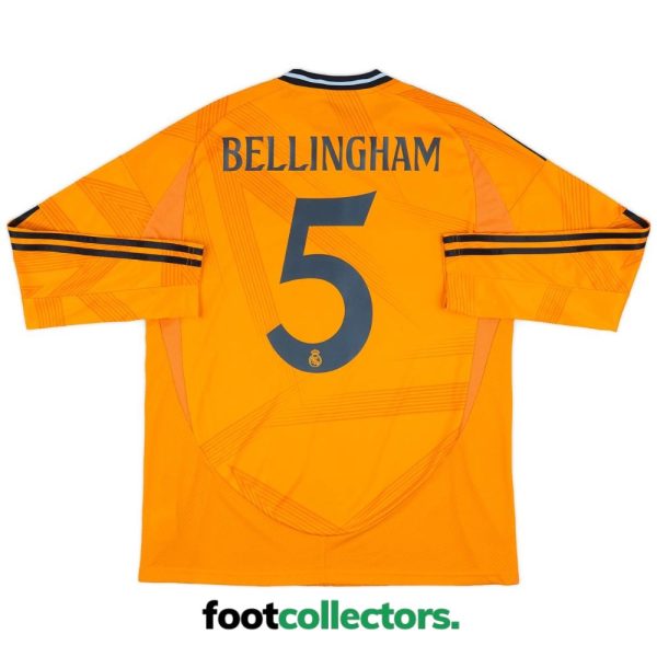 Maillot Real Madrid Exterieur 2024 2025 Bellingham Manches Longues