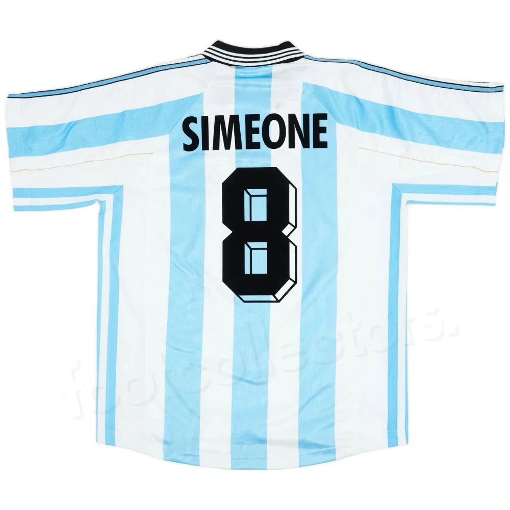 Maillot Retro Vintage Argentine Domicile 1998 1999 Simeone