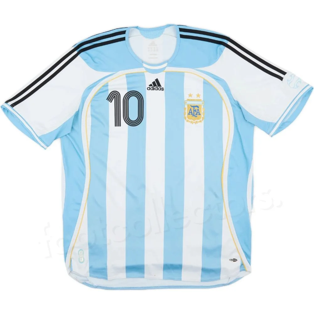 Retro Vintage Argentina Home Jersey 2005 2007 Riquelme