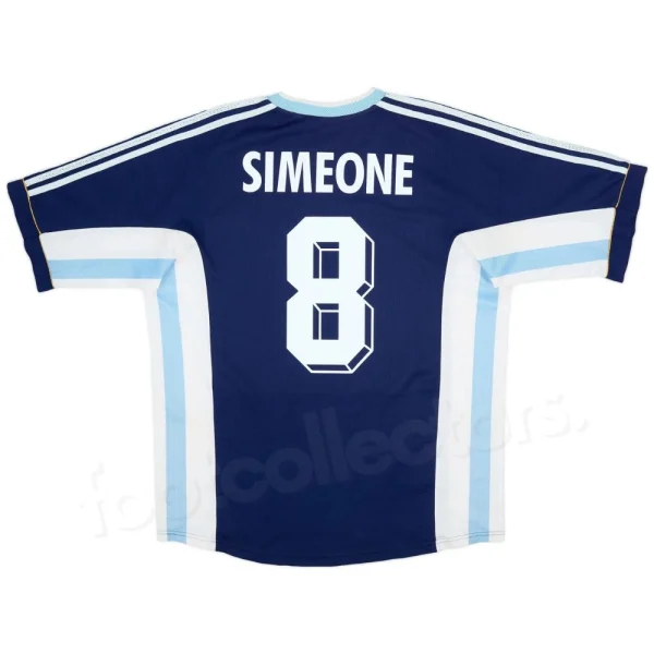 Maillot Retro Vintage Argentine Exterieur 1998 1999 Simeone