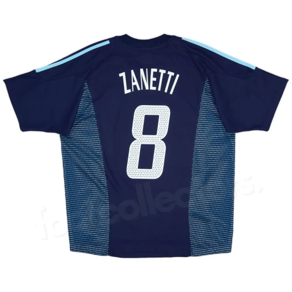 Maillot Retro Vintage Argentine Exterieur 2002 2003 Zanetti