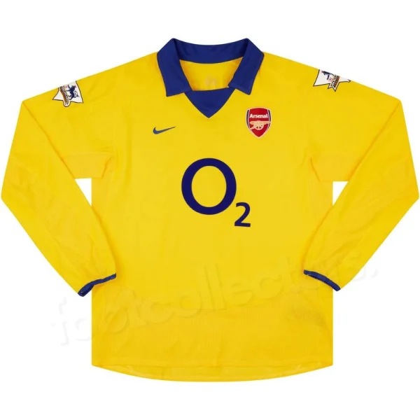 Maillot Arsenal Exterieur 2003-2004 Pires Manches Longues