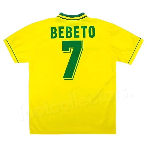 Maillot Bresil Domicile 1994 Bebeto Coupe du Monde