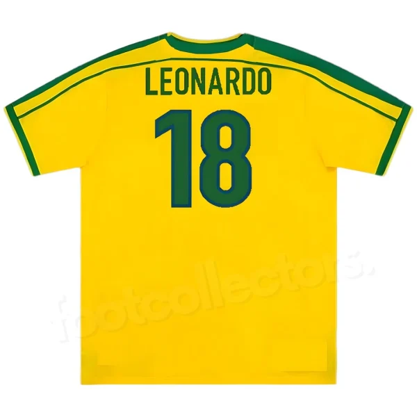 Maillot Bresil Domicile 1998 Leonardo