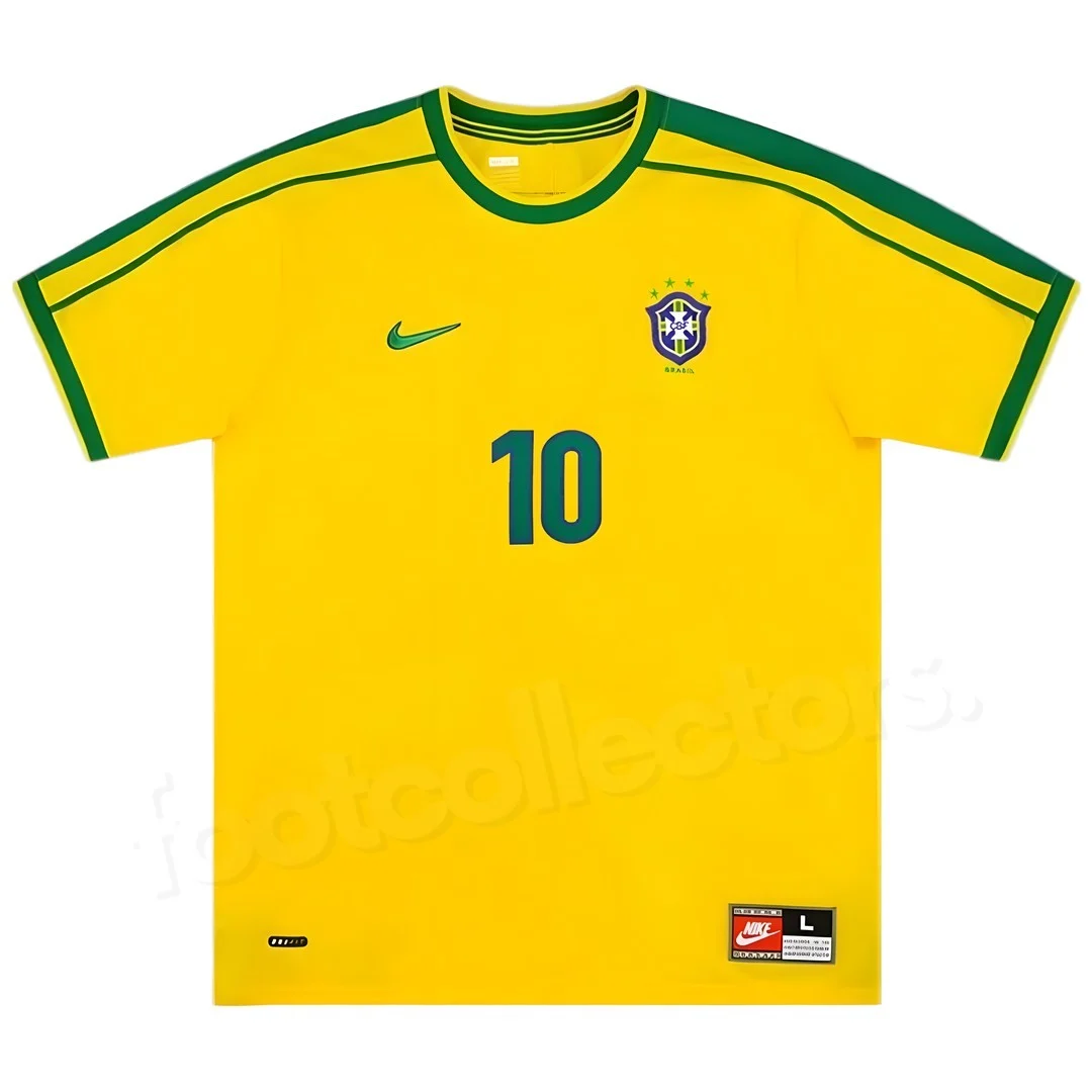 Retro Vintage Brazil 1998 Rivaldo Jersey