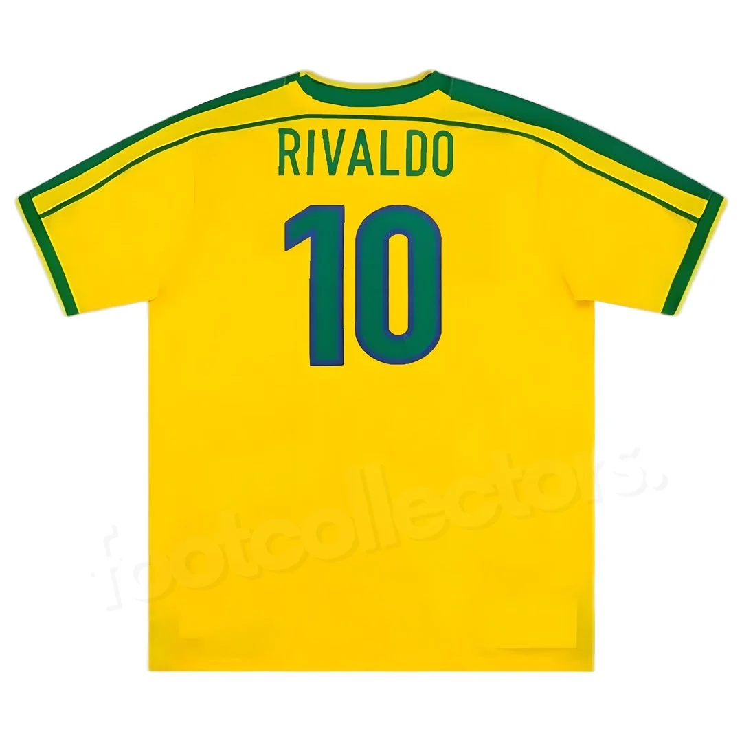 Retro Vintage Brazil 1998 Rivaldo Jersey