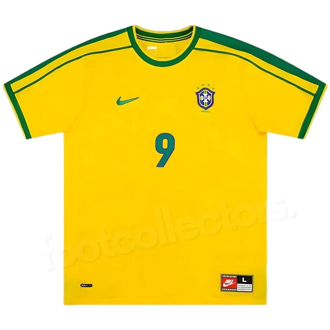 Maillot Retro Vintage Brésil 1998 Ronaldo