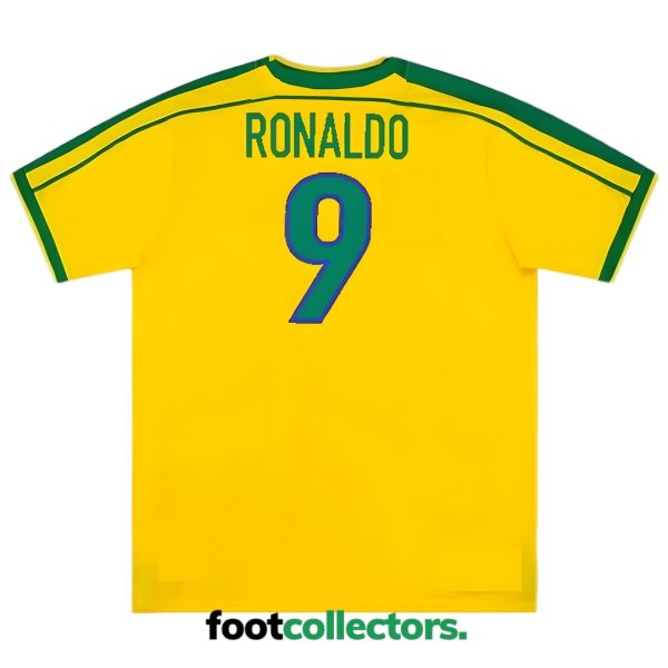 Maillot Retro Vintage Brésil Domicile 1998 Ronaldo