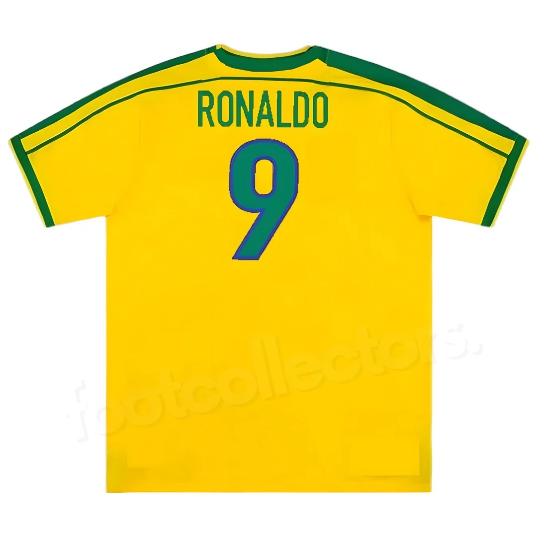 Maillot Retro Vintage Brésil 1998 Ronaldo