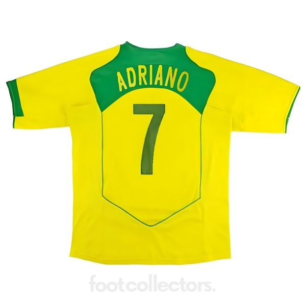 Maillot Retro Vintage Brésil Domicile 2004 Adriano