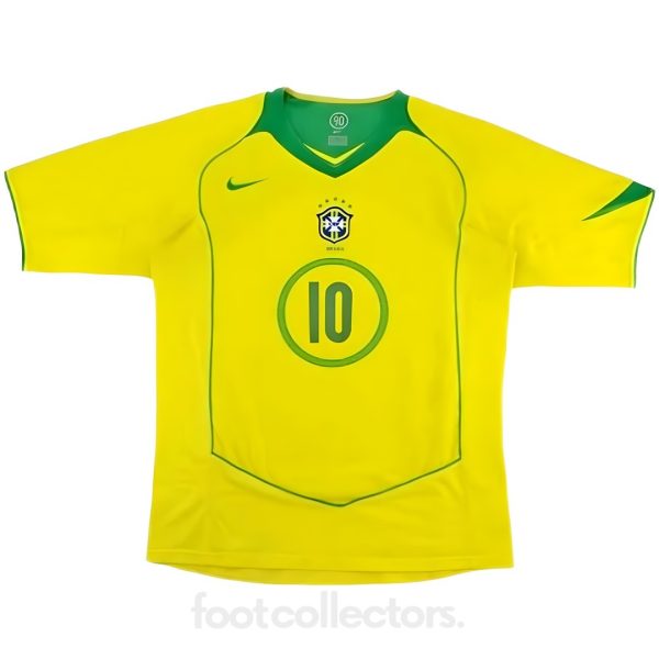 Maillot Retro Vintage Brésil Domicile 2004 Ronaldinho