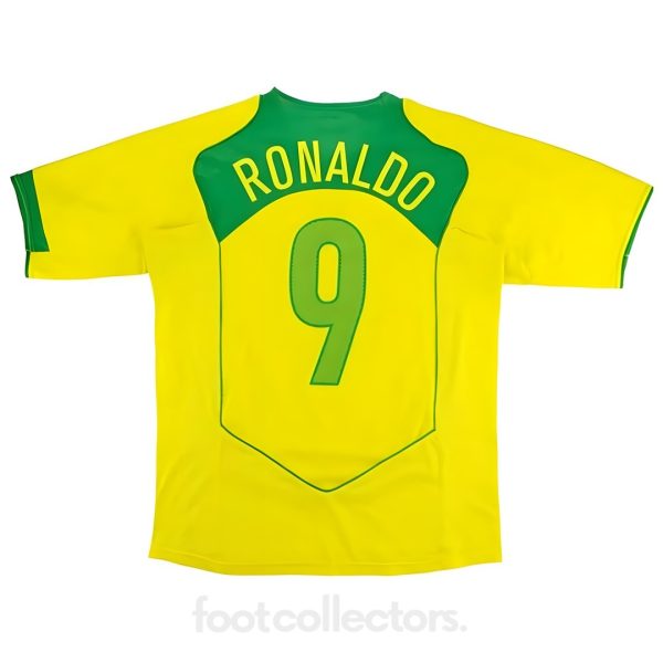 Maillot Retro Vintage Brésil Domicile 2004 Ronaldo