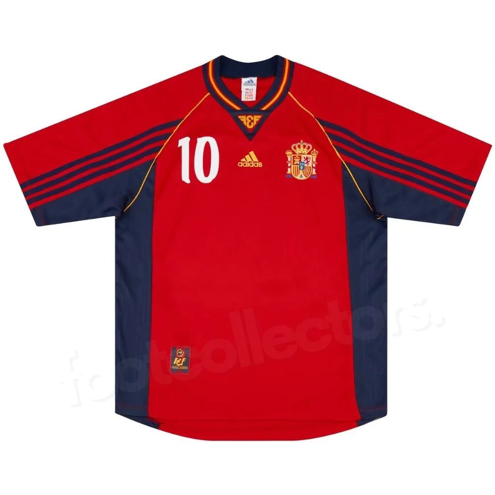 Maillot Retro Vintage Espagne Domicile 1998 1999 Raul