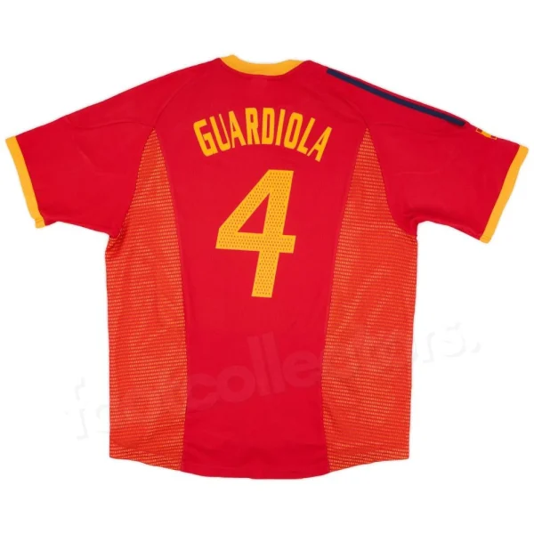 Maillot Espagne Domicile 2002-2004 Guardiola