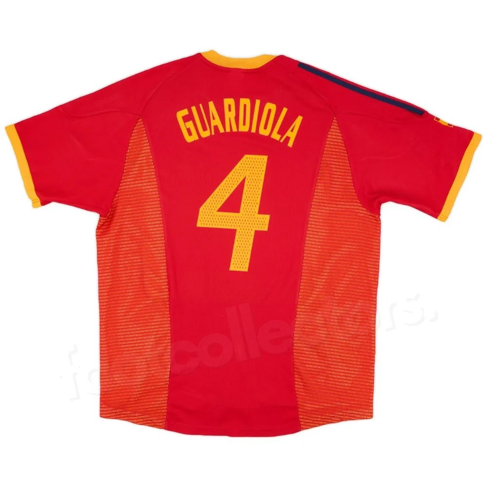 Maillot Retro Vintage Espagne Domicile 2002 2004 Guardiola