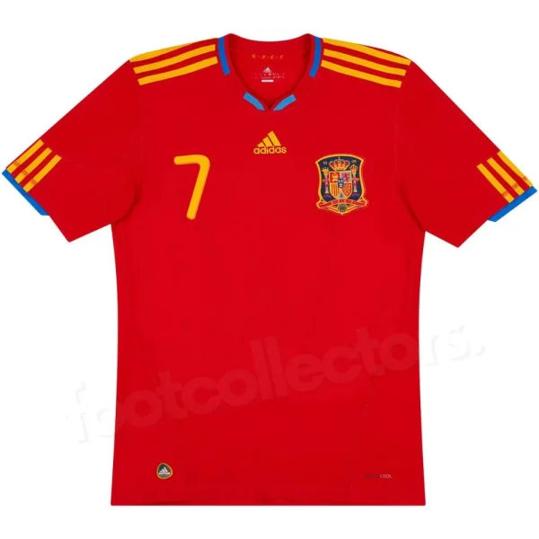 Maillot Espagne Domicile 2009-2010 David Villa