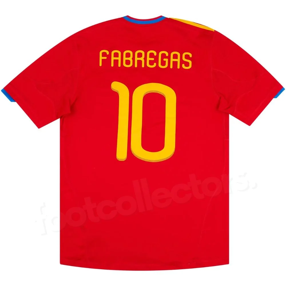 Maillot Retro Vintage Espagne Domicile 2009 2010 Fabregas