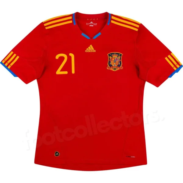 Spain Home Shirt 2009-2010 Silva