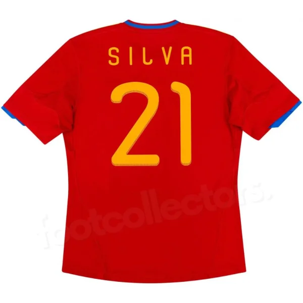 Spain Home Shirt 2009-2010 Silva