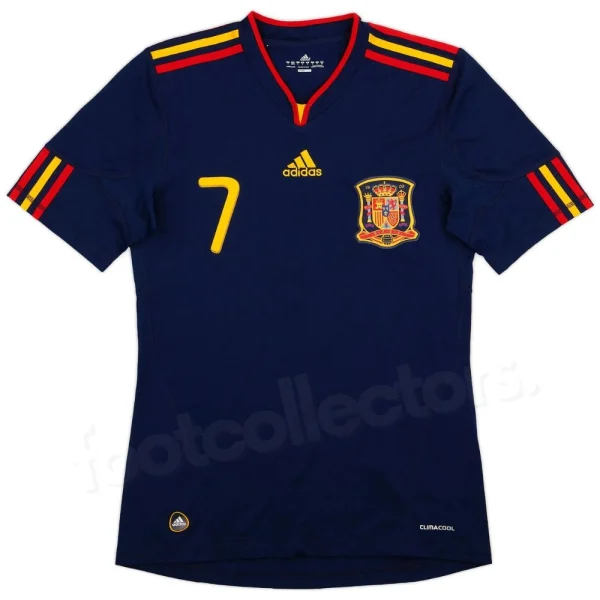 Maillot Espagne Exterieur 2010-2011 David Villa