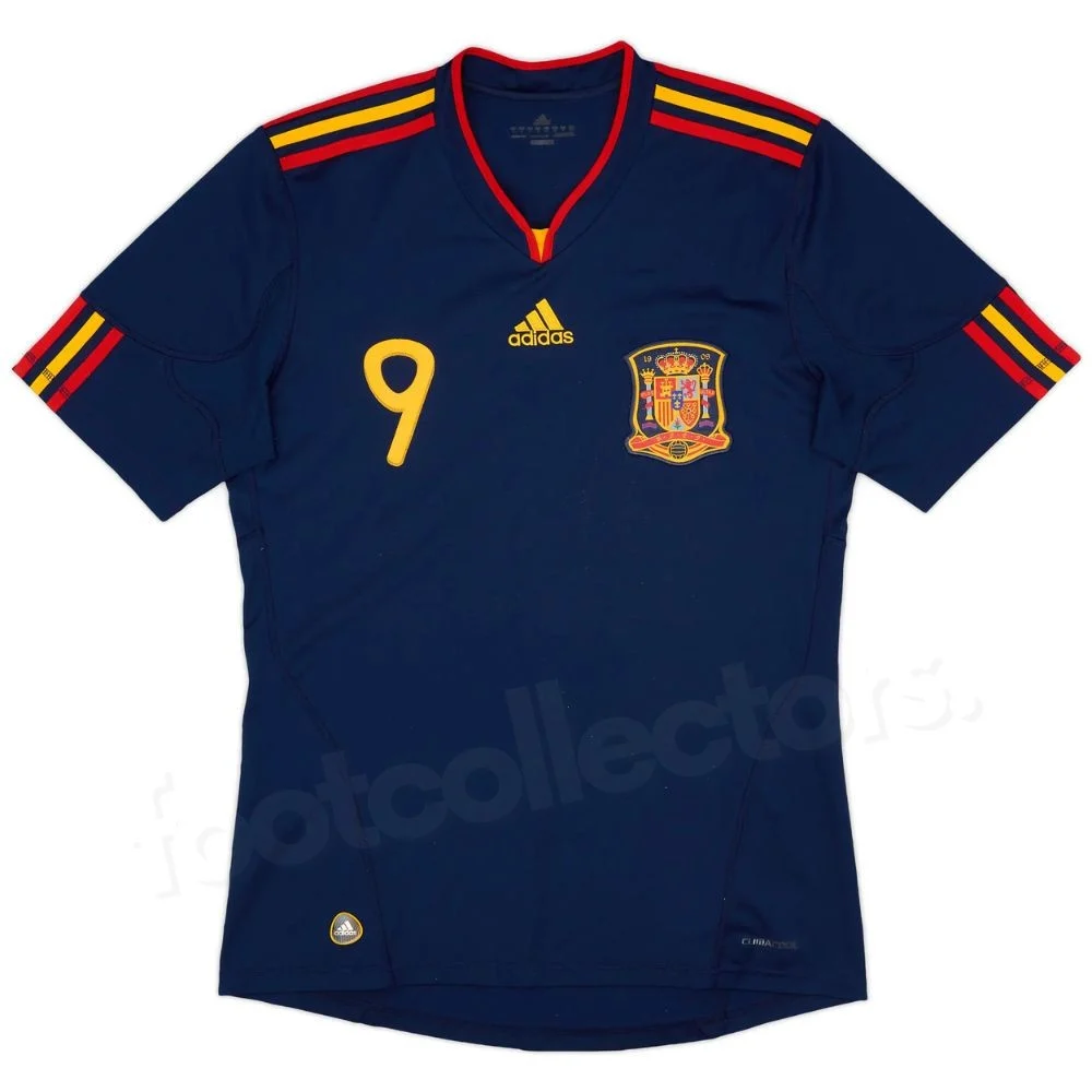 Maillot Retro Vintage Espagne Exterieur 2010 2011 Torres
