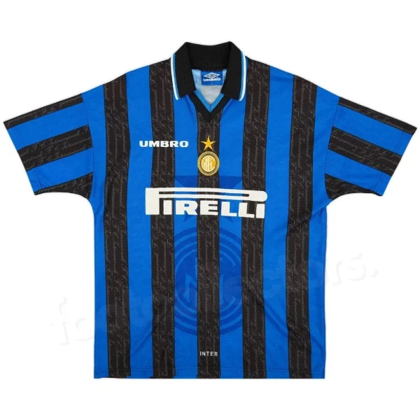 Maillot Inter Milan Domicile 1997 1998 Zamorano