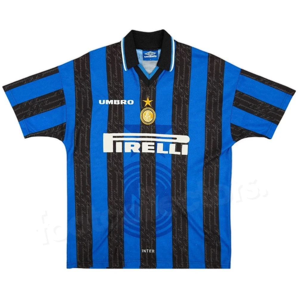 Maillot Retro Vintage Inter Milan 1997 1998 Zamorano