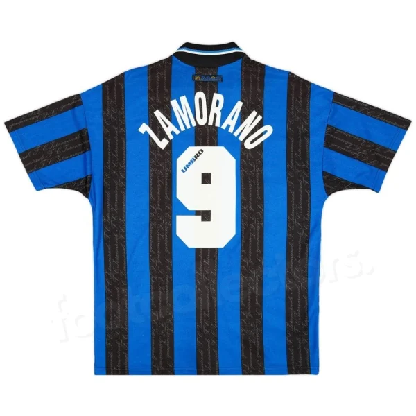 Maillot Inter Milan Domicile 1997 1998 Zamorano