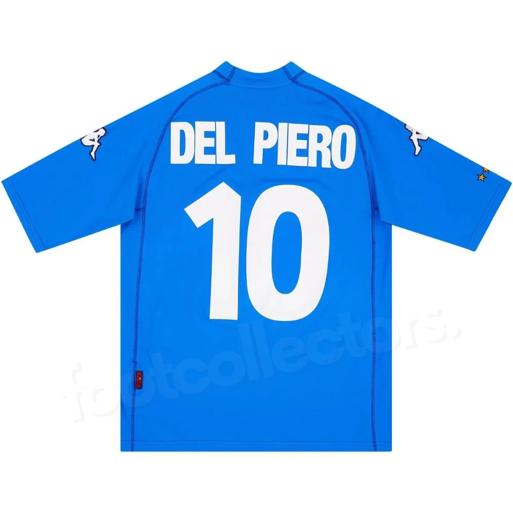 Camiseta retro vintage de local de Italia 2000-2001 Del Piero