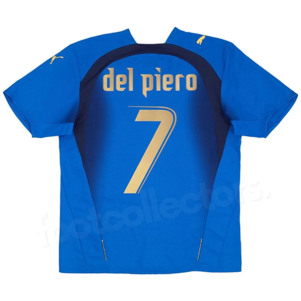 Maillot Retro Vintage Italie Domicile 2006 Del Piero