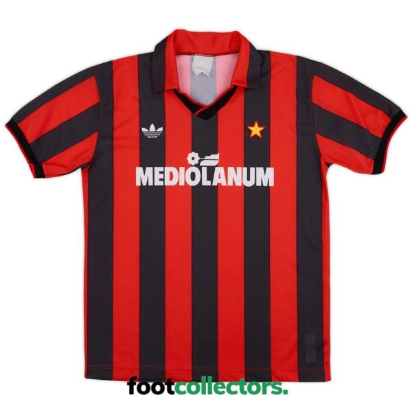 Maillot Retro Vintage Milan AC Domicile 1990 1991