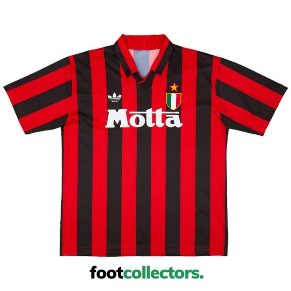 Maillot Retro Vintage Milan AC Domicile 1992 1993