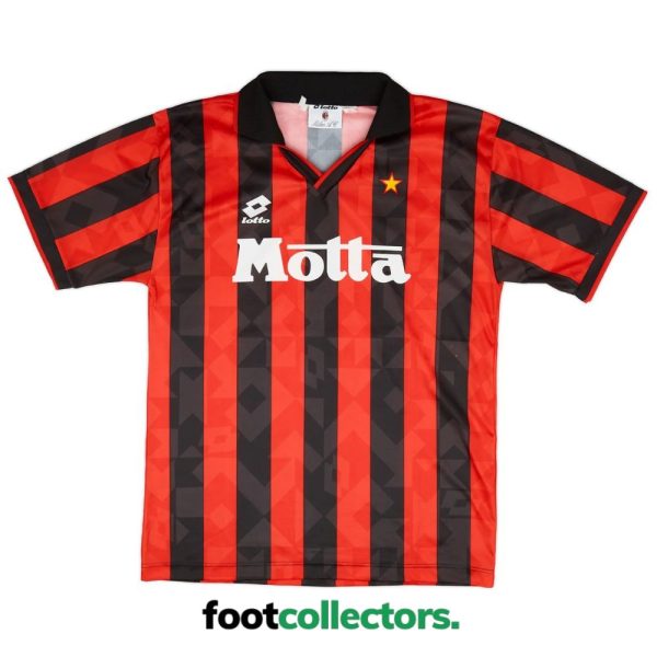 Maillot Retro Vintage Milan AC Domicile 1993 1994