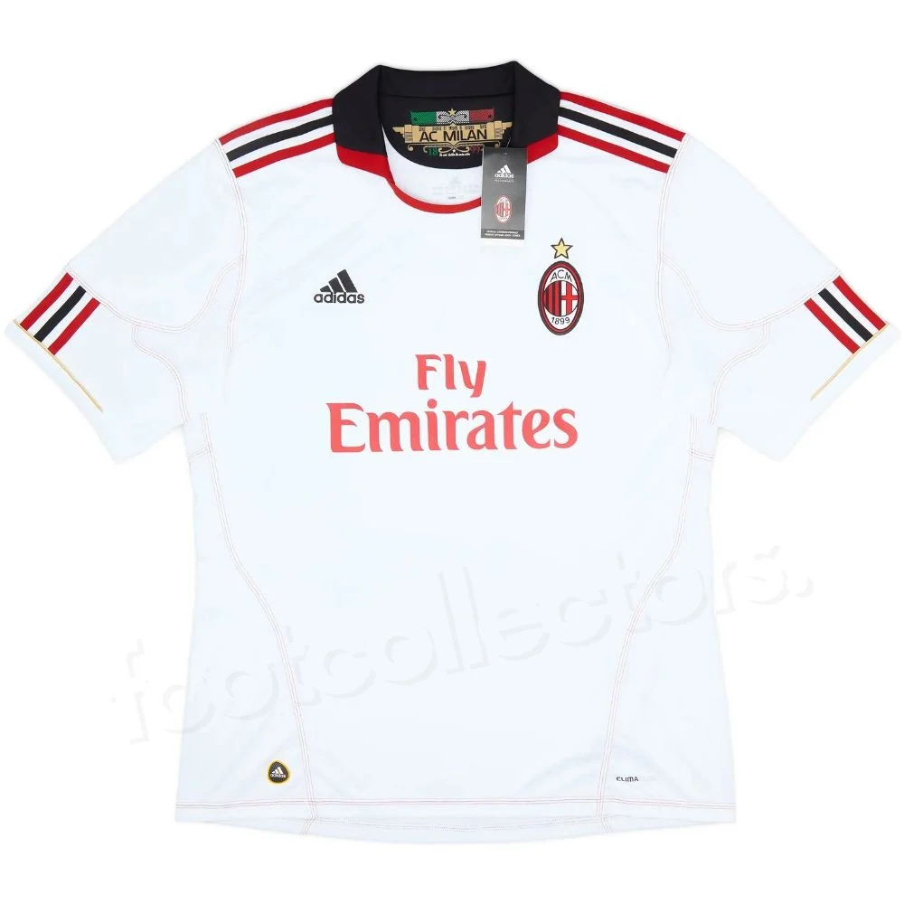 Maillot Retro Vintage Milan AC Exterieur 2010 2011 Pato