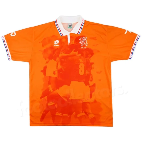 Maillot Retro Vintage Pays Bas Domicile 1996 Bergkamp