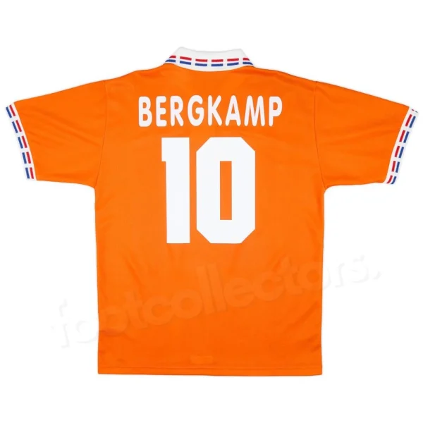 Maillot Retro Vintage Pays Bas Domicile 1996 Bergkamp