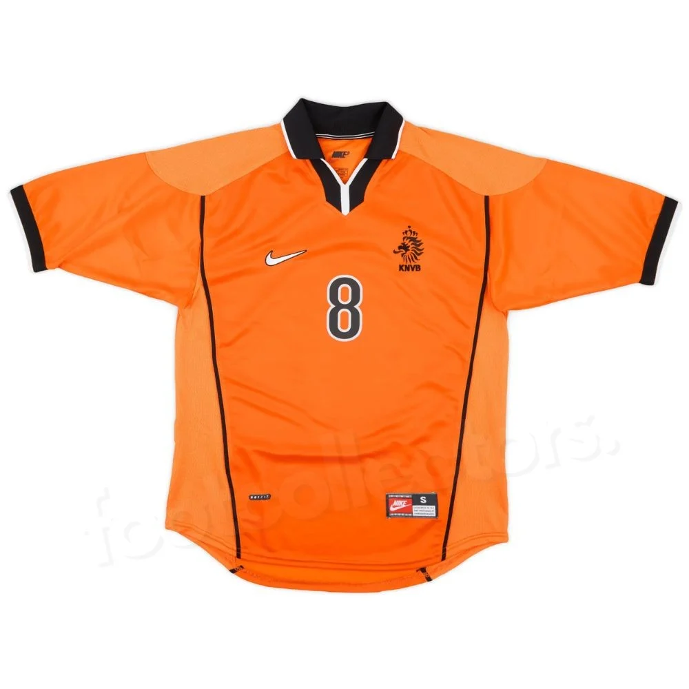 Maillot Retro Vintage Pays Bas Domicile 1998 2000 Bergkamp