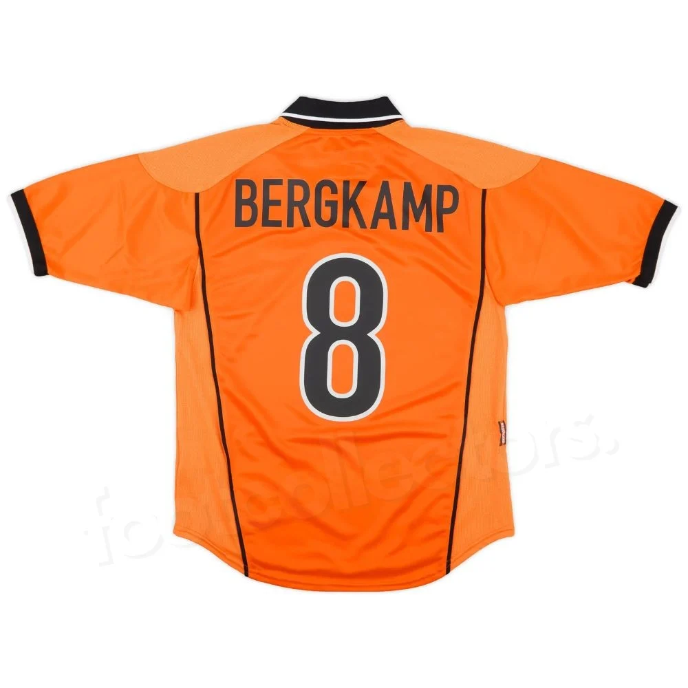 Maillot Retro Vintage Pays Bas Domicile 1998 2000 Bergkamp