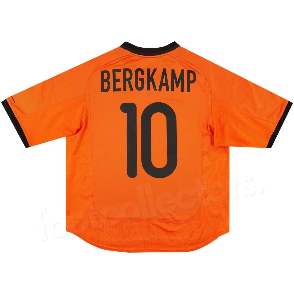 Maillot Retro Vintage Pays Bas Domicile 2000 2002 Bergkamp