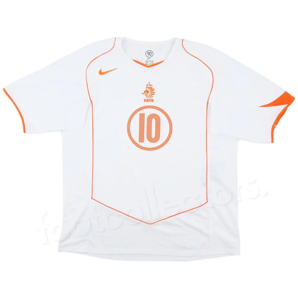 Maillot Retro Vintage Pays Bas Exterieur 2004 2006 Nistelrooy – Image 2