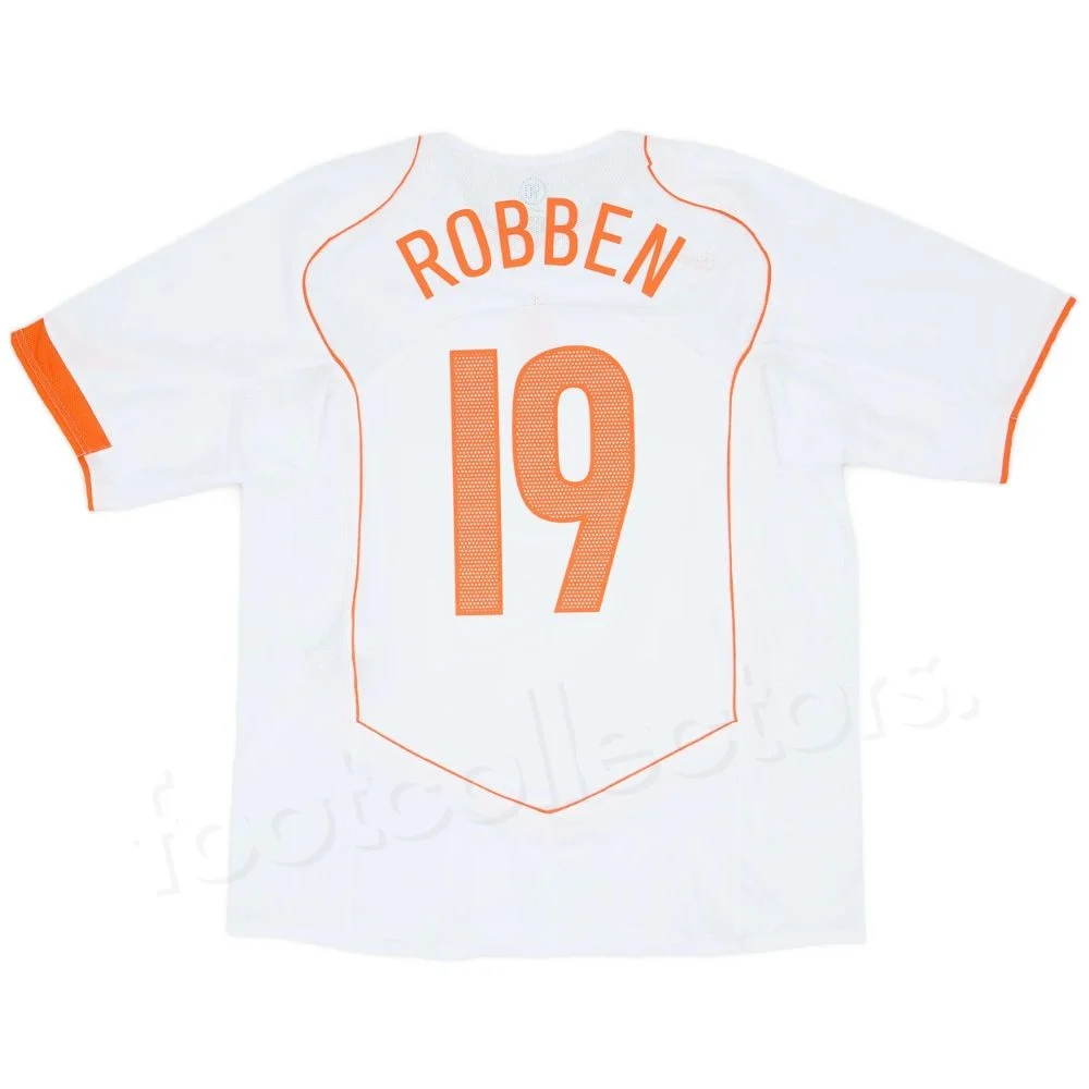Maillot Retro Vintage Pays Bas Exterieur 2004 2006 Robben