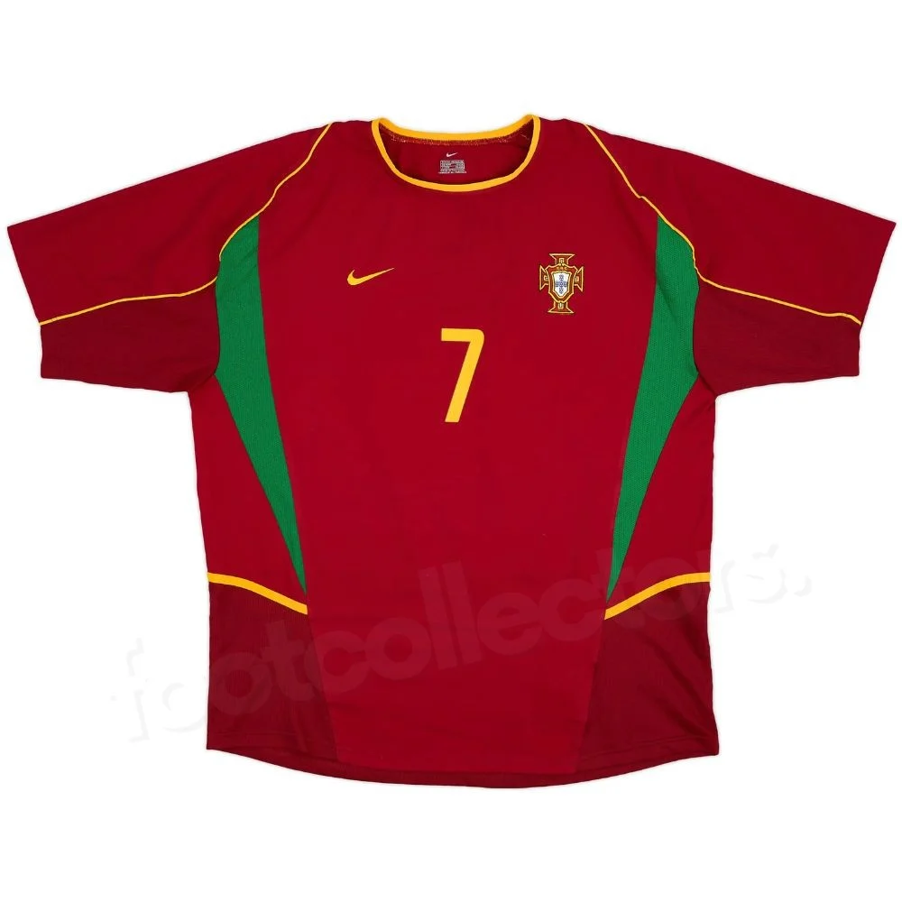 Camiseta Portugal Local Retro Vintage 2002 2004 Figo