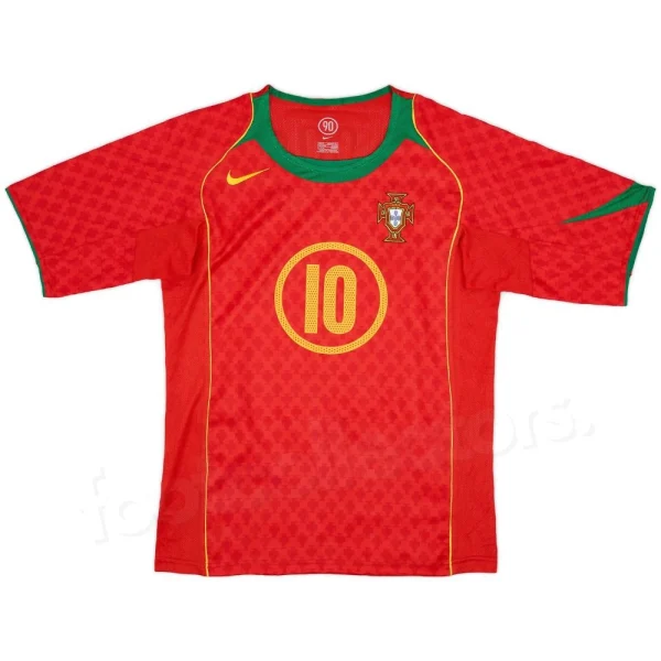 Camiseta Portugal Local Retro Vintage 2004 2006 Rui Costa