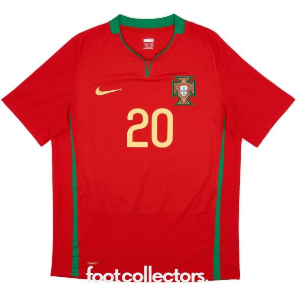 Maillot Retro Vintage Portugal Domicile 2006 2008 Deco