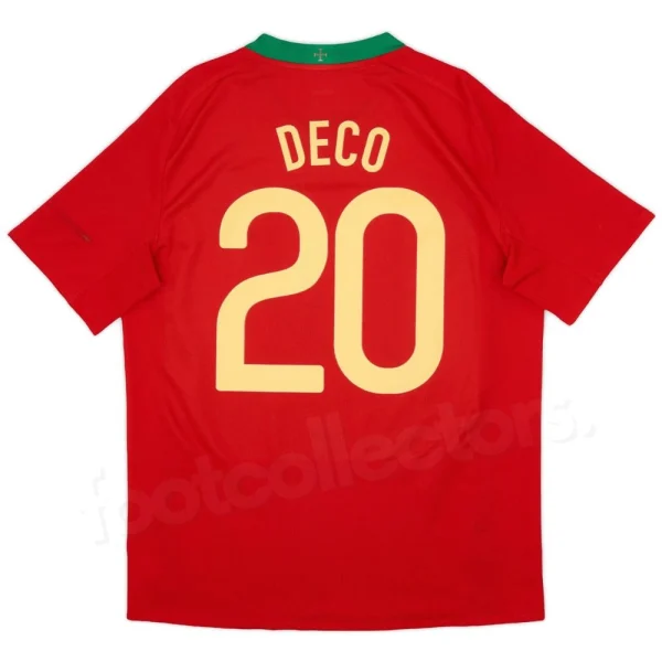 Maillot Retro Vintage Portugal Domicile 2006 2008 Deco