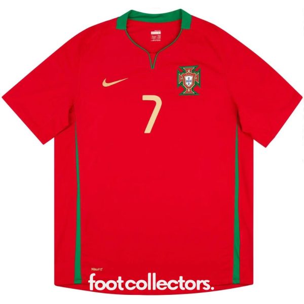 Maillot Retro Vintage Portugal Domicile 2006 2008 Ronaldo