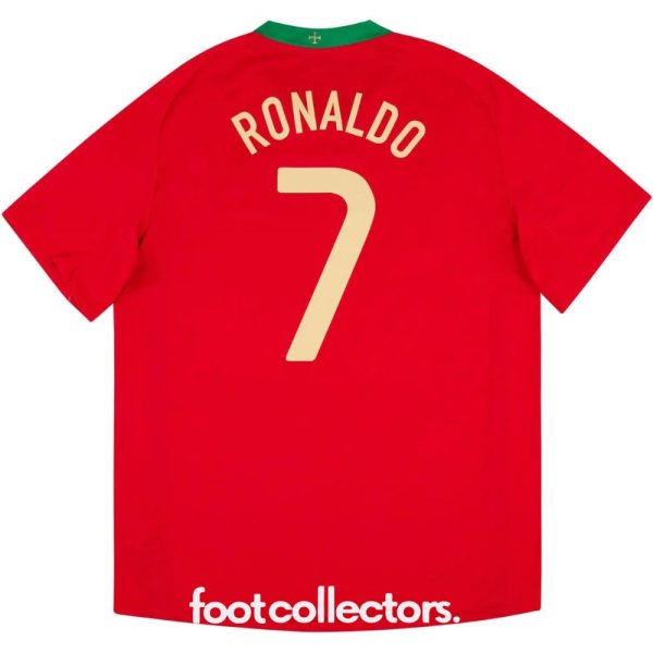 Maillot Retro Vintage Portugal Domicile 2006 2008 Ronaldo