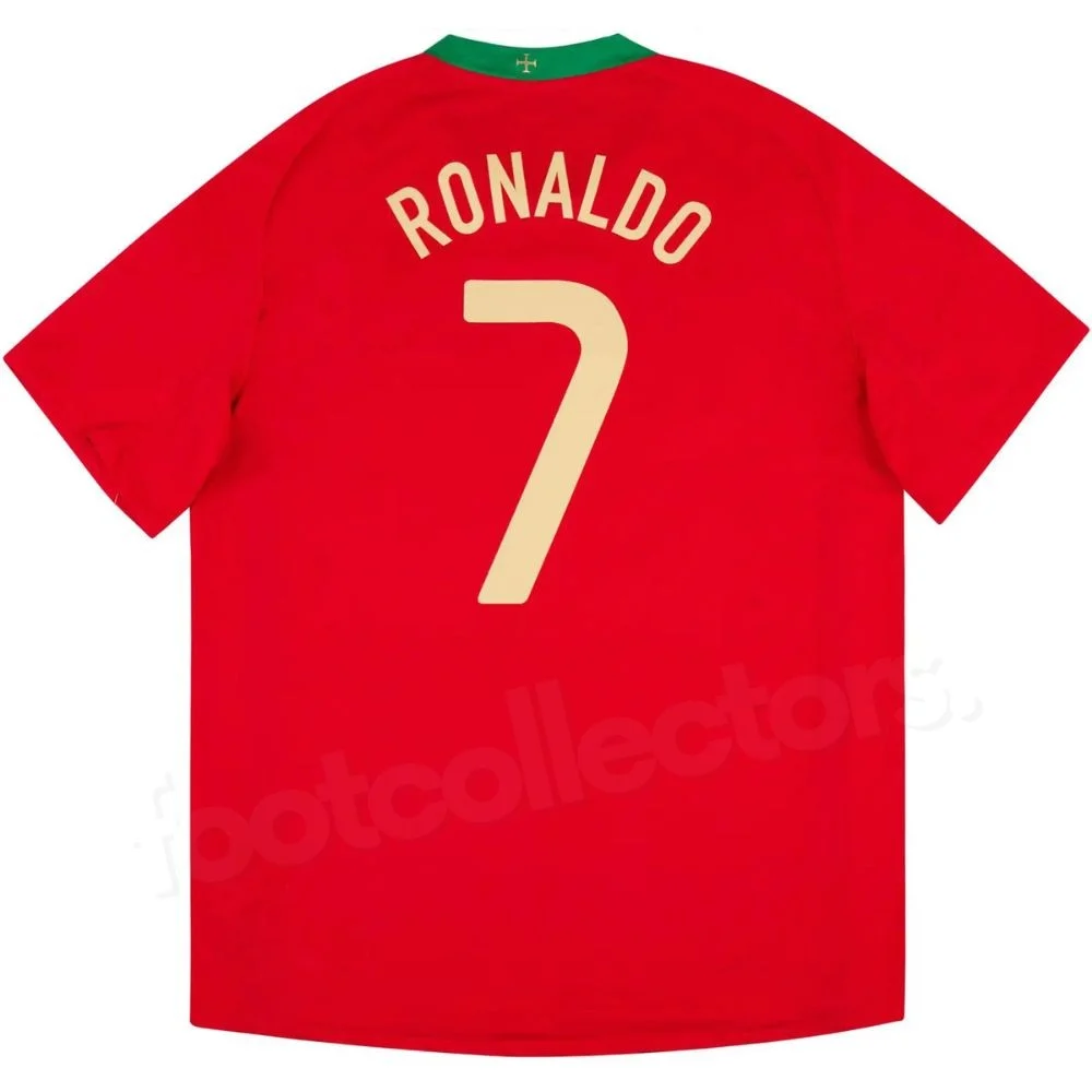 Maillot Retro Vintage Portugal Domicile 2006 2008 Ronaldo